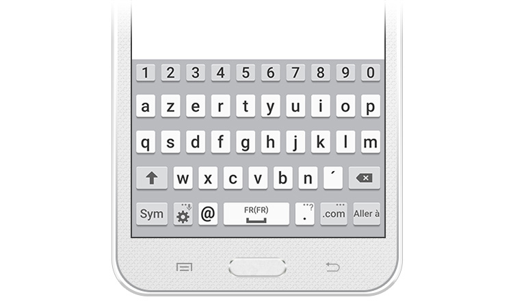 Clavier email pour Android