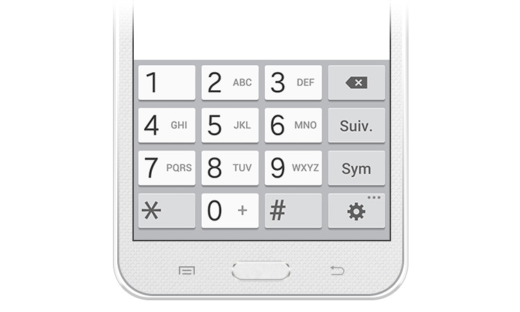 Clavier de téléphone pour Android