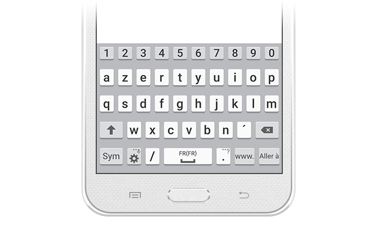 Adresses web pour le clavier d'Android