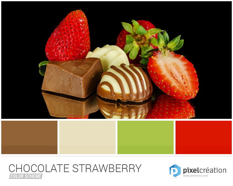 Fraises et chocolat - color scheme