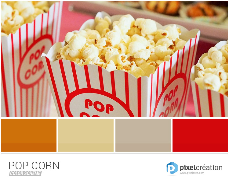 Le pop-corn coloré