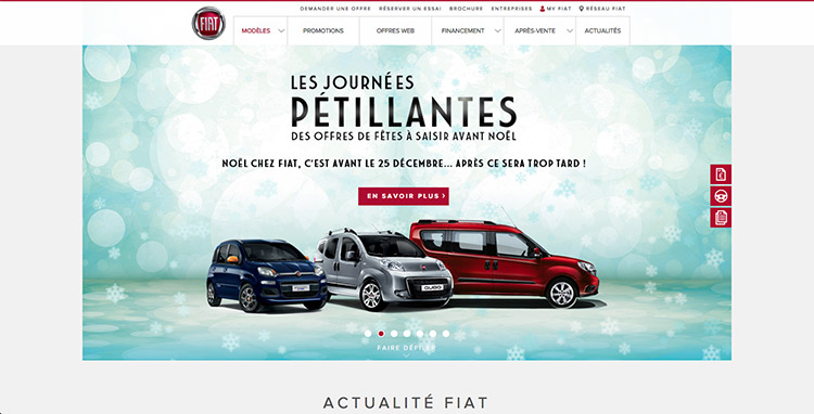 Fiat et son site Internet