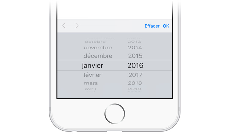Clavier month pour iphone