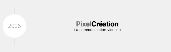 PixelCréation : création du logo en 2006
