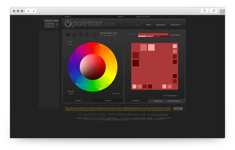 Paletton - Color Scheme Designer