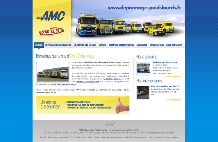 Webdesign du site Internet