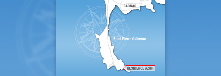 Carte flash de la résidence Azur à quiberon