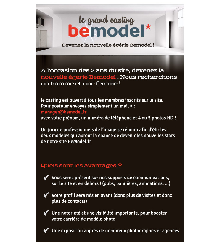 concours modele photo