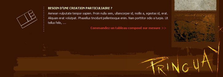 Footer du site de Charles Pringuay