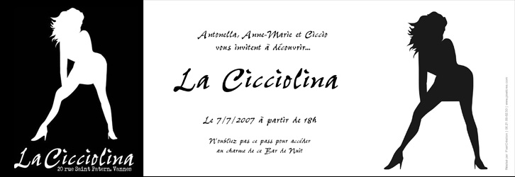 Invitation pour la Cicciolina à St patern