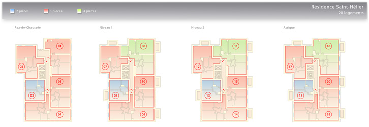 design du plan de résidence