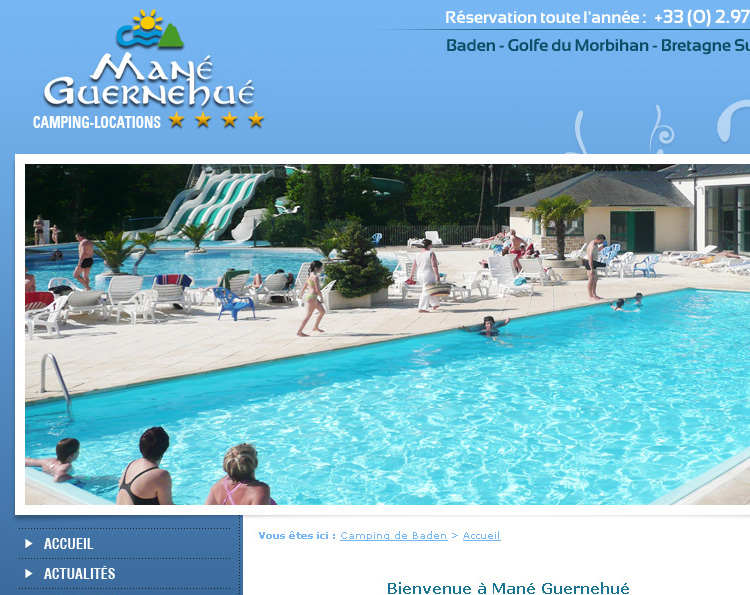 Webdesign du site Internet de Baden