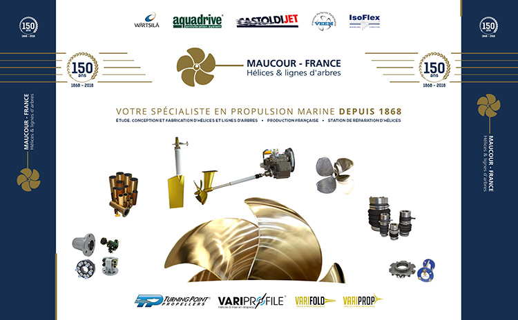 Réalisation de la toile tendue pour le stand de Maucour