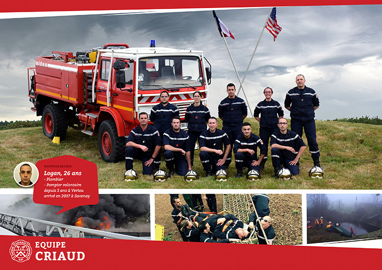 Equipe de la caserne des pompiers de Savenay