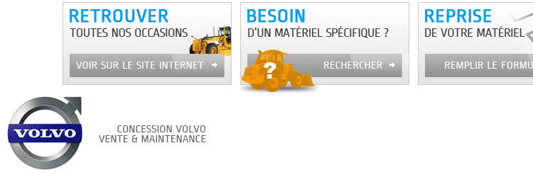 Boutons vers différents accès du site