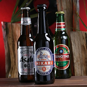 Bières asiatiques - packshot