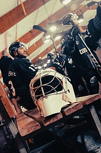 Casque de hockey sur glace