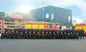 Photo de groupe des pompiers de Savenay