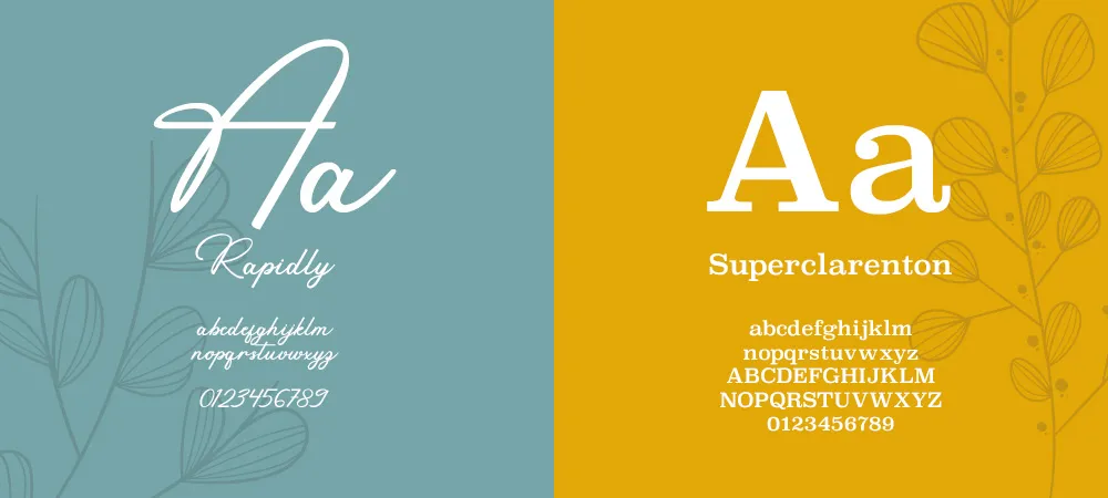 Typographies pour la charte graphique