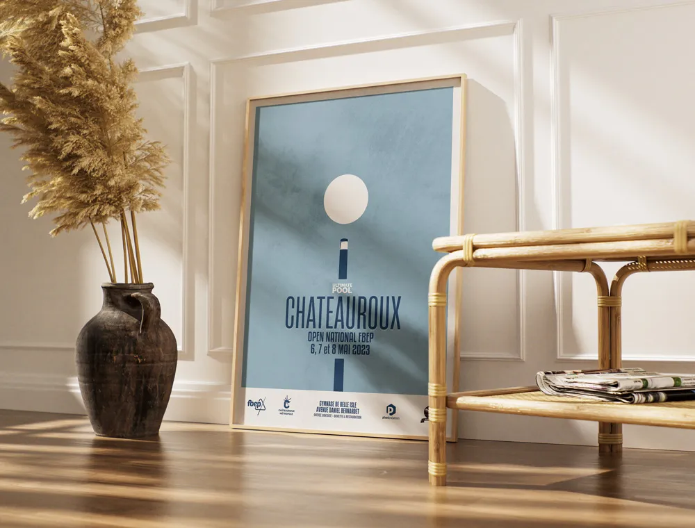 Affiche de billard - Compétition à Chateauroux