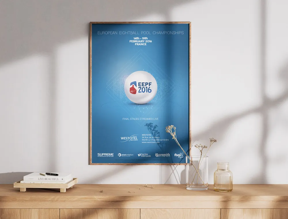 Affiche des championnats d'europe à Nantes en 2016