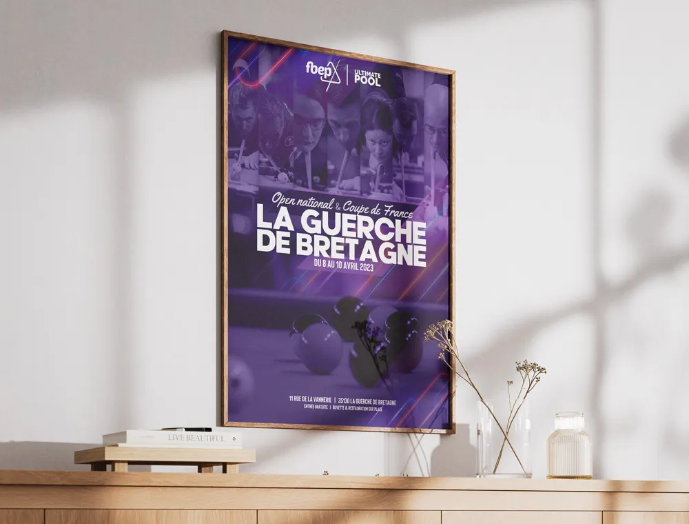 La Guerche de bretagne - affiche de billard