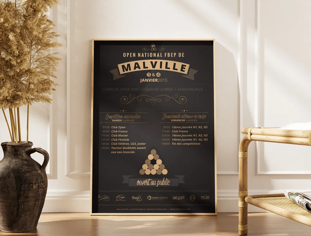 Open de billard FBEP à Malville (44)