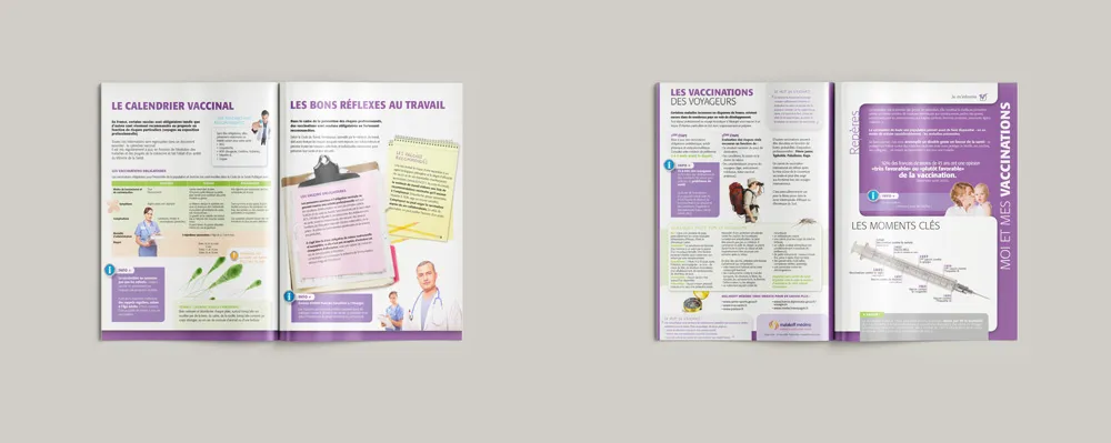 Chemin de fer sur les vaccins en livret