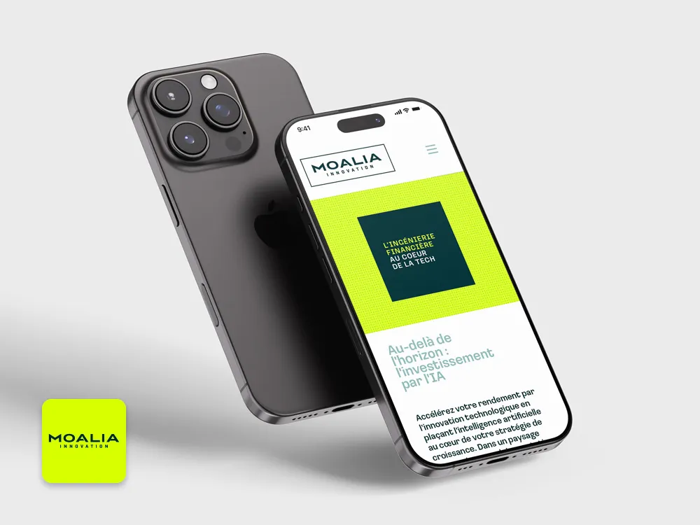 Site Internet sur mobile pour l'innovation