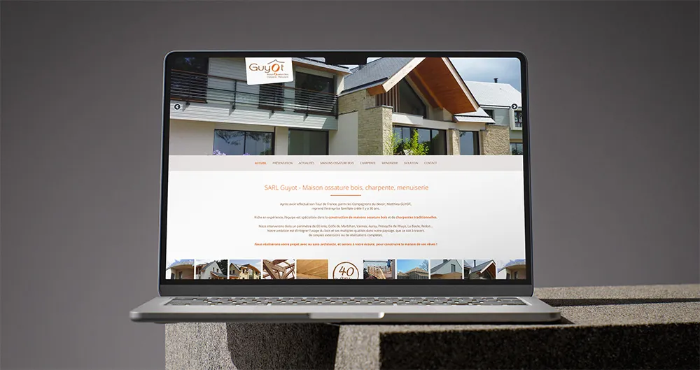 Theme Wordpress pour Sarl Guyot