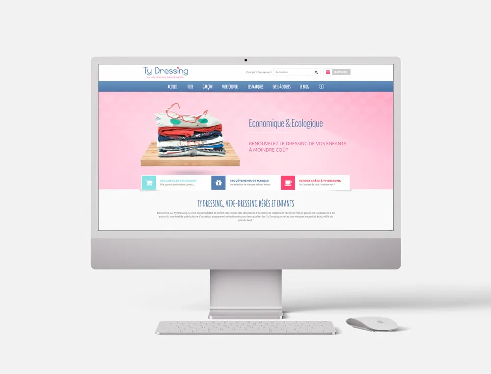 Site Internet de vente de vetements d'occasion