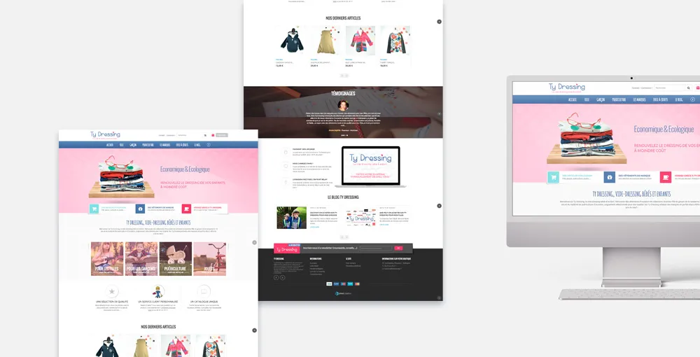 Maquette UI/UX du site Internet